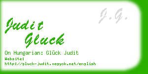 judit gluck business card